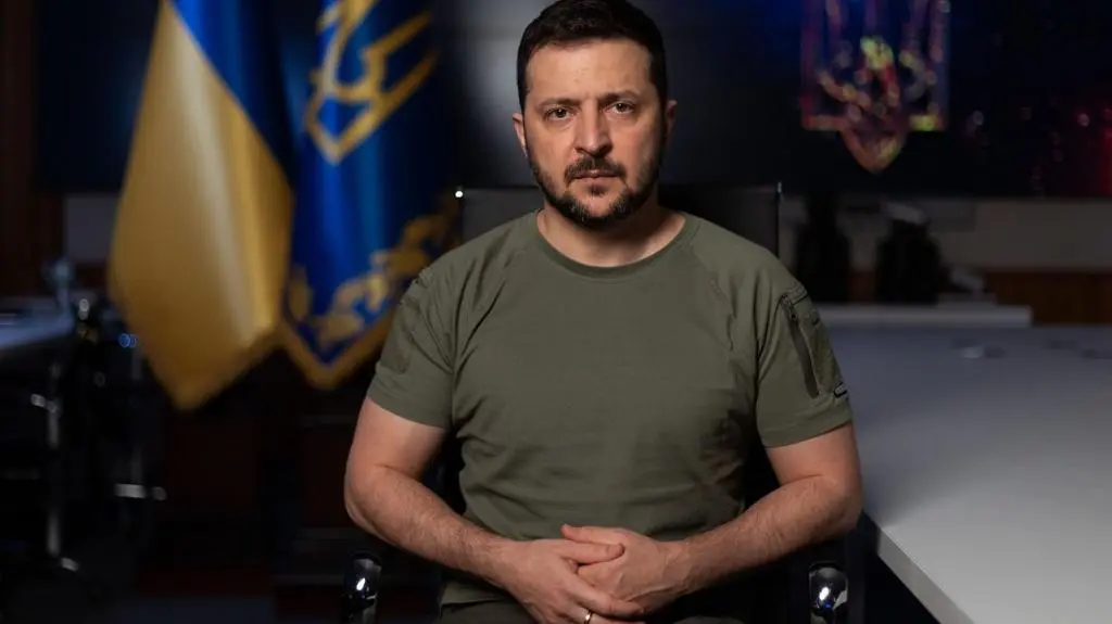 Wołodymyr Zełenski przemawiał na konferencji zorganizowanej przez izraelski dziennik "Haarec"