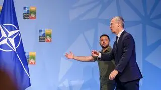 Jens Stoltenberg i Wołodymyr Zełenski