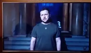 Ukraińcy hakerzy wyemitowali w telewizji na Krymie przemówienie Wołodymyra Zełenskiego
