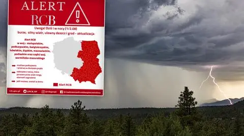 Alert RCB dla wschodniej części kraju. "W trakcie burzy znajdź bezpieczne schronienie"