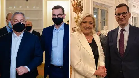 Mateusz Morawiecki spotkał się z Marine Le Pen i Viktorem Orbanem