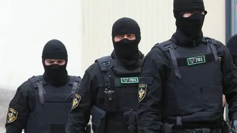 Funkcjonariusze białoruskiego OMON-u