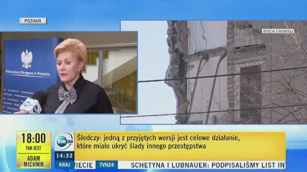 Śledczy szukają w gruzie narzędzia zbrodni