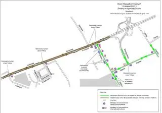 Bydgoszcz. Organizacja ruchu wokół cmentarza przy ul. Wiślanej