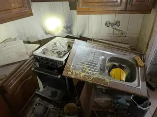 Właściciel domu sam ugasił pożar kuchenki