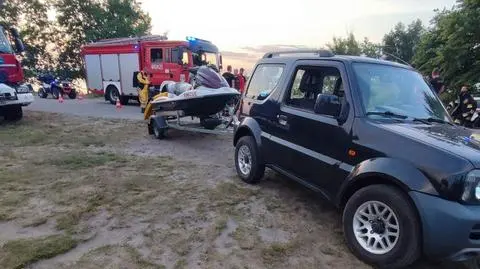 Poszukiwanie osób nad zalewem w Dąbrowie Górniczej