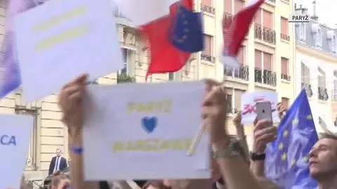 Protesty przeciwko zmianom w sądownictwie w Paryżu
