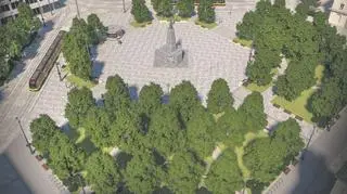 Południowa część placu ma zmienić się w niewielki park