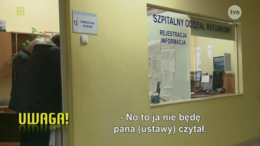 Zapis rozmowy ratowników z lekarzem SOR