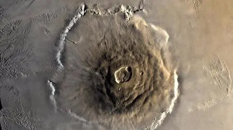 Olympus Mons ma około 600 km średnicy 