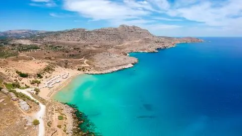 Plaża Agia Agathi na Rodos - zdj. ilustracyjne