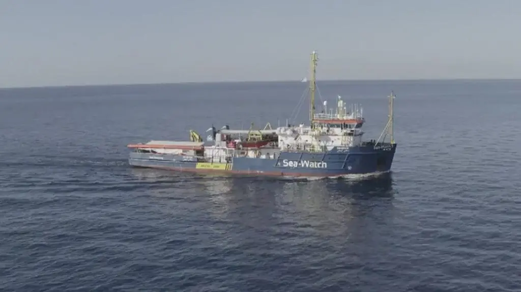 Reporter Faktów Wojciech Bojanowski na statku Sea-Watch 3