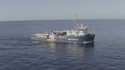 Reporter Faktów Wojciech Bojanowski na statku Sea-Watch 3