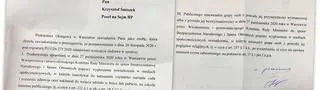 Pismo, które otrzymał poseł Krzysztof Śmiszek