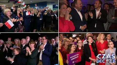 Reakcje na sondażowe wyniki w sztabach wyborczych