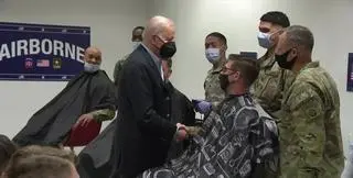 Joe Biden spotkał się z amerykańskimi żołnierzami