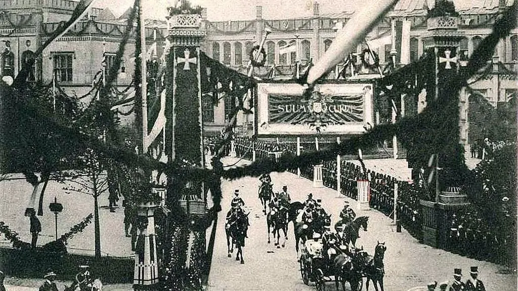 Cesarz Wilhelm II podczas wizyty w Breslau