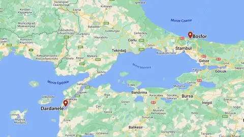 Tureckie cieśniny czarnomorskie - Bosfor i Dardanele
