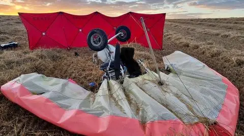 Dwie osoby nie żyją po wypadku na motolotni w powiecie łomżyńskim