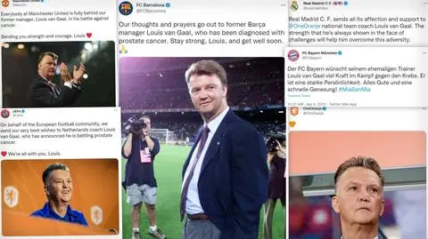 Manchester, Bayern, Real, Barcelona i wiele innych. Piłkarska Europa wspiera chorego van Gaala