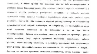 Fragment opinii biegłego