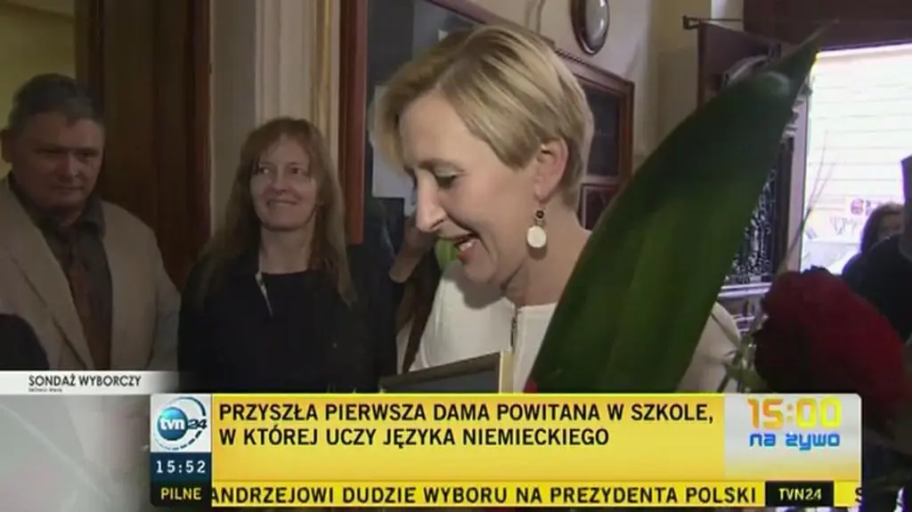 Gorące powitanie Agaty Dudy w pracy
