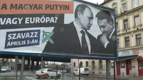 Orban i Putin na plakacie węgierskiej opozycji
