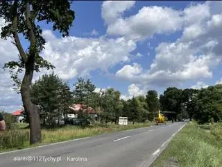 Po mężczyznę przyleciał śmigłowiec