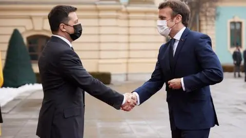 Macron w Kijowie: Putin powiedział mi, że nie będzie stał za żadną eskalacją sytuacji na Ukrainie