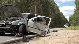 Wypadek w miejscowości Gwda Mała