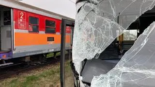 Wypadek na przejeździe kolejowym