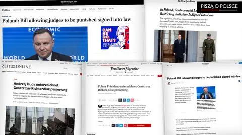 Zagraniczne media o ustawie represyjnej i podpisie prezydenta 
