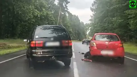 Zderzenie pięciu samochodów, cztery wersje wydarzeń