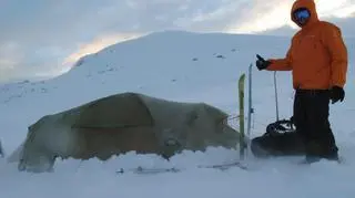 Zimowe warunki na płaskowyżu Hardangervidda są bardzo trudne