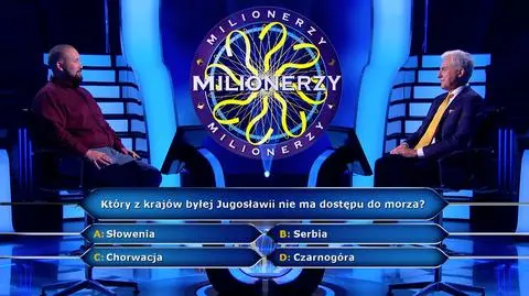 Pytanie w "Milionerach" o kraj byłej Jugosławii, który nie ma dostępu do morza