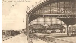 Widok na perony - początek XX wieku