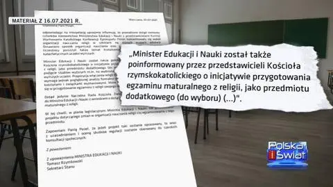 Matura z religii?