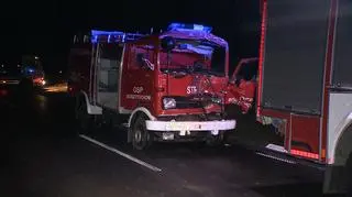 Wypadek mieli również strażacy