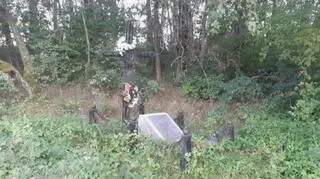 Photographs of the cemetery published by Belsat TV