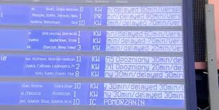 Opóźnione jest kilkadziesiąt pociągów