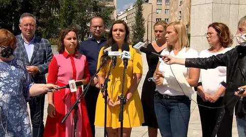 Klaudia Jachira o zatrzymaniach protestujących przez policję