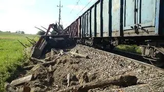 Ciężarówka była kompletnie zniszczona