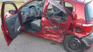 Toyota zderzyła się z audi 