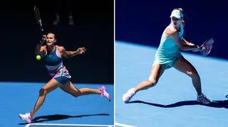 Linette (R) will meet the fifth seed, Belarusian Aryna Sabalenka (L), for a place in the final.