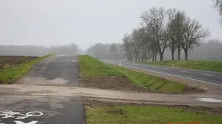 Wyjazd z pól na "krajówkę"