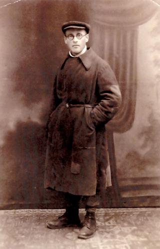 Ryszard Gołębiowski po powrocie z obozu w ZSRR