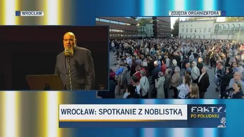 Olga Tokarczuk we Wrocławiu. Pierwsze publiczne spotkanie z noblistką