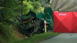 Tragiczny wypadek na drodze wojewódzkiej 707 w okolicach miejscowości Niemgłowy