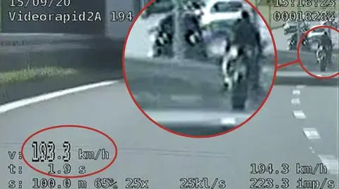 "Pomylili drogę z torem wyścigowym". Jeden motocyklista gnał ponad 150 km/h, drugi prawie 200