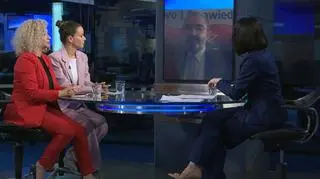 Katarzyna Kotula, Aleksandra Leo i Karol Karski w "Faktach po Faktach". 